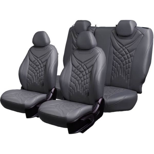 Чехлы Премиум Экокожа Байрон Президент|Жук на Chevrolet Lanos